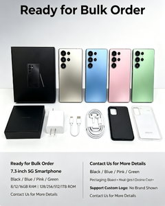 S25 Ultra 2026 รุ่นใหม่มาถึงแล้ว สมาร์ทโฟน 5G หน้าจอ 7.3 นิ้ว แบตเตอรี่ 7800mAh กล้อง 48MP แรม 8GB+256GB ชาร์จเร็ว ราคาถูก ขายส่ง - Product Image 1