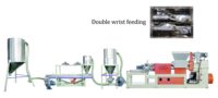 Pabrik kustom kecil kawat Roll Compactor bubuk kering PPR plastik tembaga Granulator membuat mesin PC PP diproses-LDPE EPS