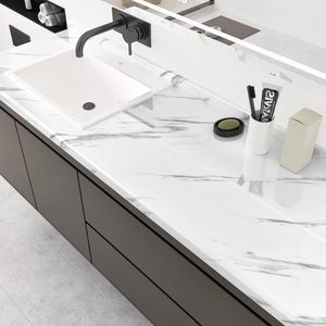 ORON <span class=keywords><strong>Wallpaper</strong></span> Vinyl Tempel Sendiri yang Laris Manis, <span class=keywords><strong>Wallpaper</strong></span> Dinding 3D Motif Marmer untuk Dinding, Ukuran 23.5 Inci X 196.7 Inci - Product Image 6