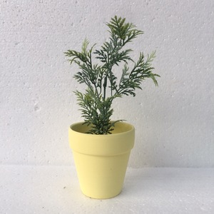 Thủ công Macaron Màu gốm mọng nước trồng | nghệ thuật đất nung lấy cảm hứng từ chậu Máy tính để bàn cho trang trí trong nhà - Product Image 5