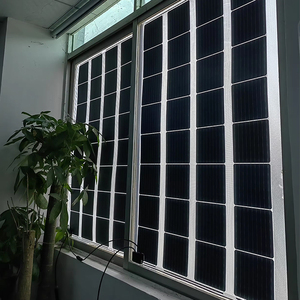 Stores motorisés solaires GSS-5W entièrement noirs avec une efficacité de 23 %, étanches IP65 pour usine solaire GSS-5W Glory Solar, monocristallins plats - Product Image 2