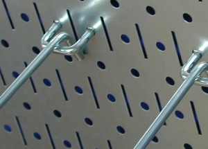 Galvanized Steel <strong>for</strong> Wall Control Pegboard <strong>Rack</strong> <strong>for</strong> <strong>Garage</strong> Storage Shiny Metallic Metal WallBoard Tool Storage Holders <strong>Racks</strong> - Product Image 4