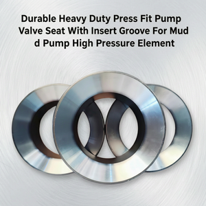 Siège de valve de pompe robuste et durable avec rainure d'insertion pour élément haute pression de pompe à boue - Product Image 1