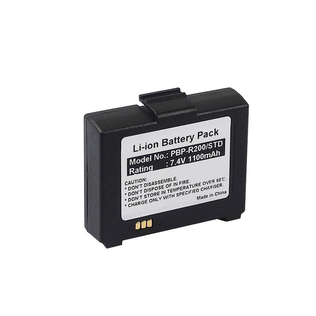 2ICP6/34/50 Li-ion Battery Pack 7.4V 1100mAh Barcode Scanner Battery Replacement for PBP-R200/ STD