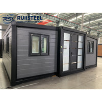 Maison en conteneur en bois RUIISTEEL, maison préfabriquée en conteneur, maison en conteneur en matériaux naturels, design moderne