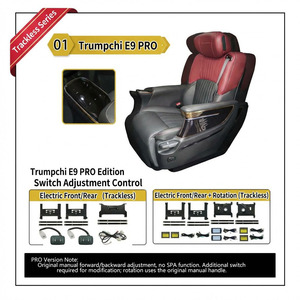 Accessori per l'aggiornamento del sedile <span class=keywords><strong>VIP</strong></span> Captain per Trumpchi E9 PRO M8 Master Grand Master, Kit Elettrico Senza Binari con Controllo a Interruttore, Ingrosso - Product Image 2