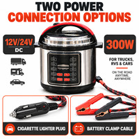 Pentola a Pressione Elettrica Portatile 12V DC Alimentata a Batteria 300W per Camion, Camper, Campeggio - Fornitore OEM/ODM per Distributori di Ricambi per Camion