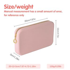 Closure <b>Mini</b> Wallet Fashionable Portable Silicone Waterproof Storage <b>Pouch</b> Coin Purse With Metal Zipper Head - Product Image 3