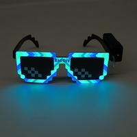 Lunettes de fête disco EL lumineuses en plastique, alimentées par piles, feuille de lumière froide flexible, vente chaude pour soirées dansantes