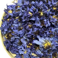 Thé de fleurs de lotus bleues séchées à l'air chaud, naturel, de haute qualité, en gros