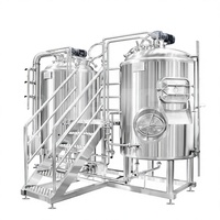 Équipement de micro-brasserie industrielle 10BBL 1000L, cuve de fermentation automatique, cuve sous pression, pompe PLC