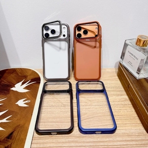 Custodia di Lusso Elettroplaccata per <span class=keywords><strong>iPhone</strong></span> <span class=keywords><strong>13</strong></span> 14 15 16 17 Pro Max, <span class=keywords><strong>Cover</strong></span> Trasparente Antiurto <span class=keywords><strong>con</strong></span> Supporto per <span class=keywords><strong>Fotocamera</strong></span> - Product Image 3