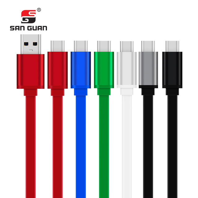 Flat Power Extension Cable USB a to Type C Charging and Data Sync for Home Security Cameras /Phone,Switch Pro Controller,etc