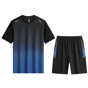 Venta caliente 2024 nuevo personalizar camiseta de fútbol de alta calidad 100% poliéster negro y rojo correr camisetas Jersey