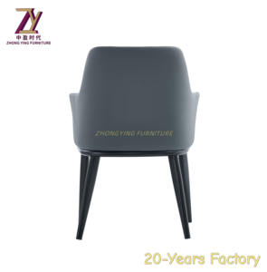 Chaises modernes de salle à manger avec structure en métal style italien Chaises luxueuses de salle de conférence et d'hôtel Pieds en métal - Product Image 2