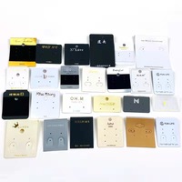 Boucles d'oreilles et collier personnalisés en papier, carte de boucle d'oreille personnalisée avec emballage de Logo, affichage de bijoux, pâte de bois Fuxiao, vente en gros