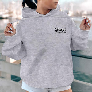 Sudaderas con capucha Stay Another Day Hoodie, 99 razones para vivir Sudadera con capucha - Product Image 4