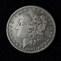 Reproduction de la pièce de monnaie américaine Morgan de 26g, vintage, 1878-1902, pièce de monnaie antique Morgan, pièce de monnaie en argent Aigle de la Liberté
