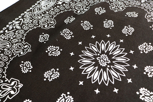 Hip Hop Unisex Venta al por mayor Logotipo de impresión personalizada 100% Algodón Bufanda cuadrada clásica Paisley <span class=keywords><strong>Bandanas</strong></span> - Product Image 4