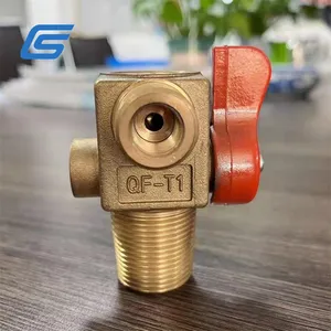 High Quality QF-T1 CNG Valve Axial Connection Type High Pressure Brass Safety CNG Filling Valve