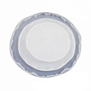 Three Tiered Serving Tray Coaster Mold Cake Dessert Stand Silicone <strong>Resin</strong> Mold Geode <strong>Epoxy</strong> Craft Casting Mold - Product Image 6