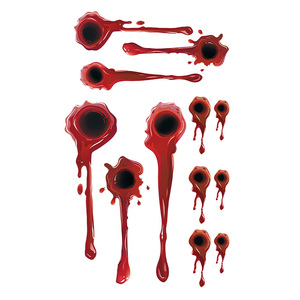 Halloween tatouages temporaires visage autocollant Halloween effrayant réaliste Gory plaie sang cicatrice <span class=keywords><strong>tatouage</strong></span> étanche pour bras <span class=keywords><strong>cou</strong></span> jambe - Product Image 6