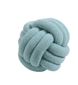 Uvvyui - Bola De Almohada Con Nudo Suave, Almohadas Decorativas Para El Hogar, Almohada Redonda, Almohada De Felpa Anudada Hecha A Mano, Cojín Redondo (8.6 Pulgadas Negro