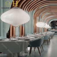 Comptoir de bar de restaurant design de luxe Ensemble de salle à manger durable et personnalisé Tables et chaises pour restaurant