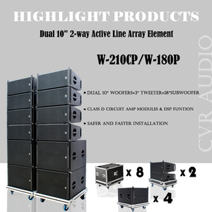 New Design Professional Sound Audio System Double Party Stage <b>Speakers</b> W-210CP Stage Sound System W-210CP - Product Image 4