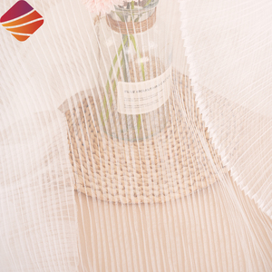 <span class=keywords><strong>Tissu</strong></span> en tulle <span class=keywords><strong>plissé</strong></span> léger et personnalisable 100 % polyester tricoté beige et <span class=keywords><strong>blanc</strong></span> pour robe de mariée et voile de mariée - Product Image 5