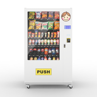 Desain baru kapasitas besar sekolah/kantor/taman 24 jam melayani kustom minuman dan makanan ringan mesin penjual Combo
