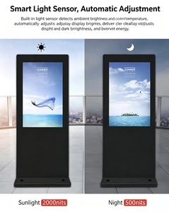 Pantalla Publicitaria LED con Soporte de Pie y Pantalla Táctil, 1080P, 1000cd de Brillo, 178 °   Ángulo de visión para uso en interiores - Product Image 3