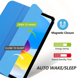 Moko ISO BSCI mỏng đứng Tablet trường hợp PC rõ ràng trở lại Bìa Auto Wake ngủ Magnetic Tablet Bìa trường hợp đối với iPad thế hệ thứ 10 - Product Image 5
