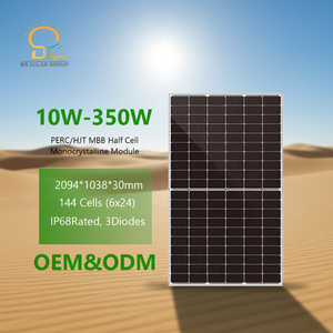 แผงโซลาร์เซลล์แบบโมโน PERC ฮาล์ฟเซลล์ชนิด N ประสิทธิภาพสูง 360W 370W 380W สำหรับระบบพลังงานแสงอาทิตย์ - Product Image 1