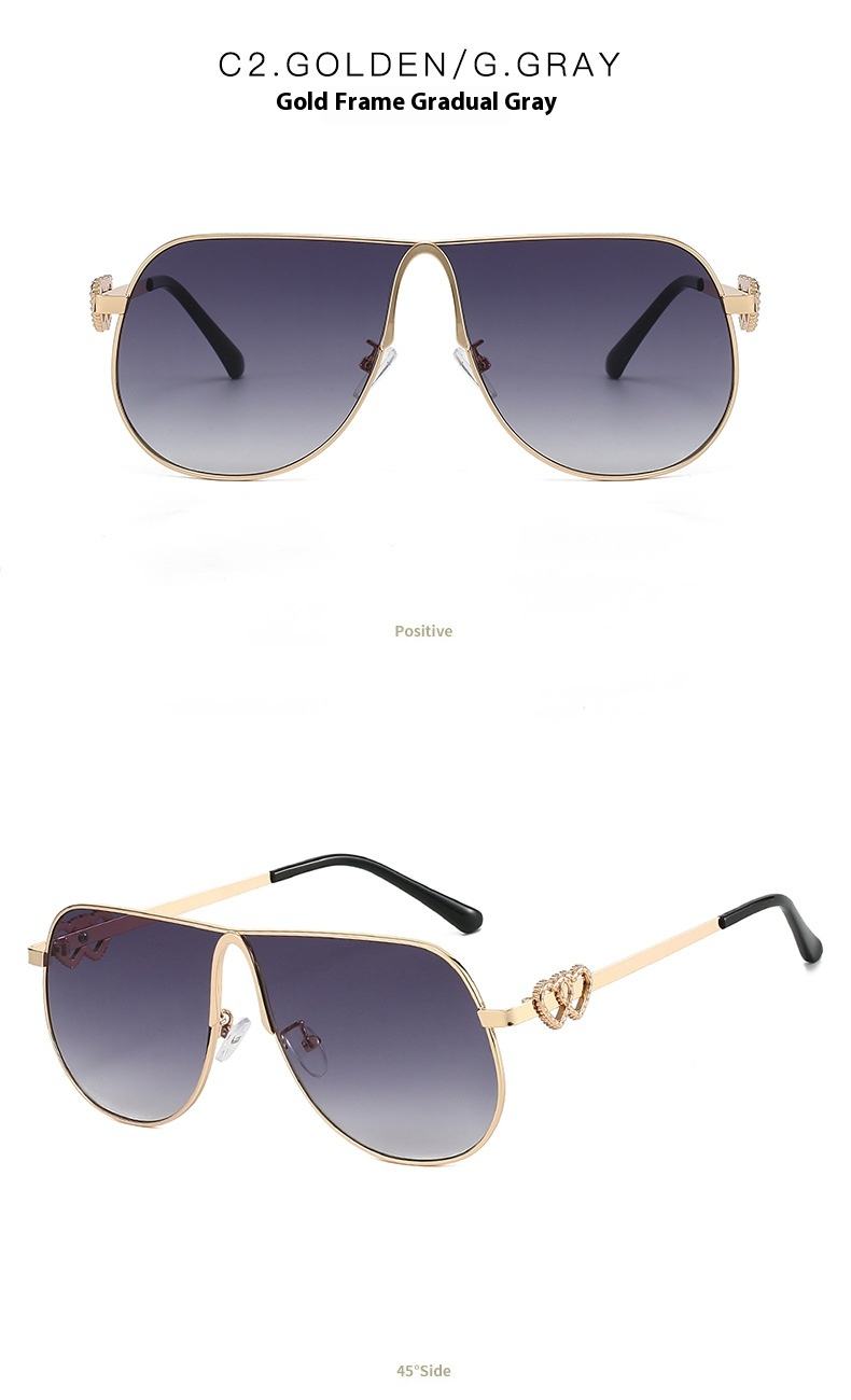 monture dorée verre progressivement gris