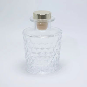 Wholesale Transparent Square Glass for <b>Reed</b> <b>Diffuser</b> Bottle 40ml 90ml 190ml Easy Open End Seal Custom Engraving for Essential Oi - Product Image 2