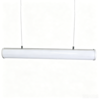 Profilé LED en aluminium suspendu 40*40mm pour bandes LED, avec diffuseur PC pour plafond, profilé LED rond suspendu