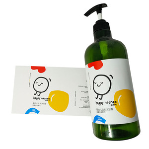 Étiquettes enveloppantes imperméables pour les soins des bébés, autocollants adhésifs personnalisés pour les bouteilles de shampoing et de gel douche pour bébés - Product Image 5