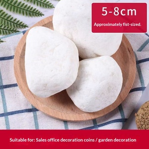 Piccoli Ciottoli <span class=keywords><strong>Bianchi</strong></span> in Pietra Naturale <span class=keywords><strong>per</strong></span> Paesaggistica di Cortili, Acquari, Piante Grasse e Fiori in Vaso, Pesanti e Naturali - Product Image 6