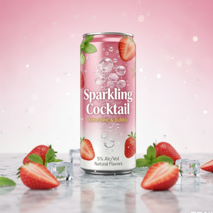 Refresco sin Alcohol Carbonatado Sabor Mojito Brisa Marina Fresas Pomelo 330ML Bebida Enlatada Fabricante OEM/ODM Marca Privada - Product Image 2