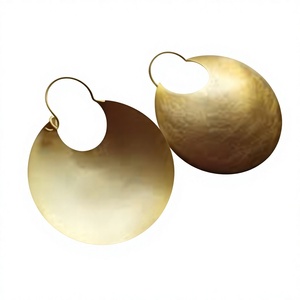 Boucles d'oreilles pendantes en laiton plaqué or 18 carats, style bohème, bijoux de fête pour femmes - Product Image 1