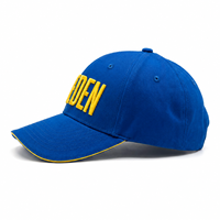 Casquette de baseball structurée vintage brodée de lettres suédoises, respirante et imperméable, color block, pour activités de plein air et voyage – Grande Vente