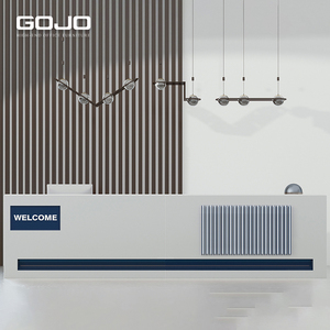 Bàn tiếp tân công ty gỗ hiện đại mới đến cho khách sạn phòng tập thể dục bệnh viện siêu thị sử dụng - Product Image 1