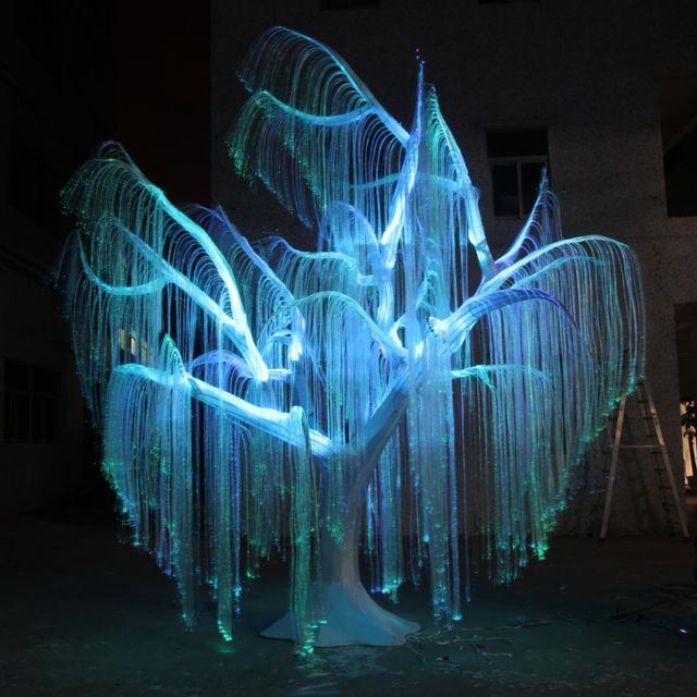 5-meter or Customized Fiber Optic Christmas Tree Holiday Decoration Christmas Ornaments Park Amusement Park Outdoor Display