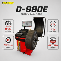 Balanceadora de Ruedas Inteligente Totalmente Automática KAESAR D-990E, 512 Dientes, Fase 3D, Pantalla LCD, Láser OPT SPO, 10-30 Pulgadas