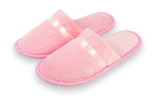 Pantuflas Desechables Antideslizantes y Gruesas de Felpa Coral con Cinta de Alta Gama para Huéspedes de Hoteles, Alojamientos y Salones de Belleza - Product Image 4
