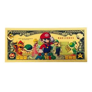 Nouveau modèle 2026 Super Mari Banknote plaqué or 24 carats pour cadeaux - Product Image 3