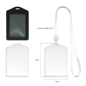 Porta Tarjetas de Identificación de PU Sublimable con Cordón, 3 Colores, Imprimible por una Cara, para Impresión por Transferencia de Calor - Product Image 5