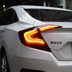 สำหรับรถยนต์ฮอนด้า ซีวิค X รุ่นที่ 10 FC FK7 FK8 ปี 2016-2021 ชุดไฟท้ายรถยนต์แบบ LED 100W ไฟเบรกแบบไดนามิก สภาพใหม่ อุปกรณ์เสริมรถยนต์ - Product Image 4