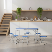 Table pliante d'extérieur en aluminium pour cuisine et salle de sport, design victorien, imperméable et à hauteur réglable